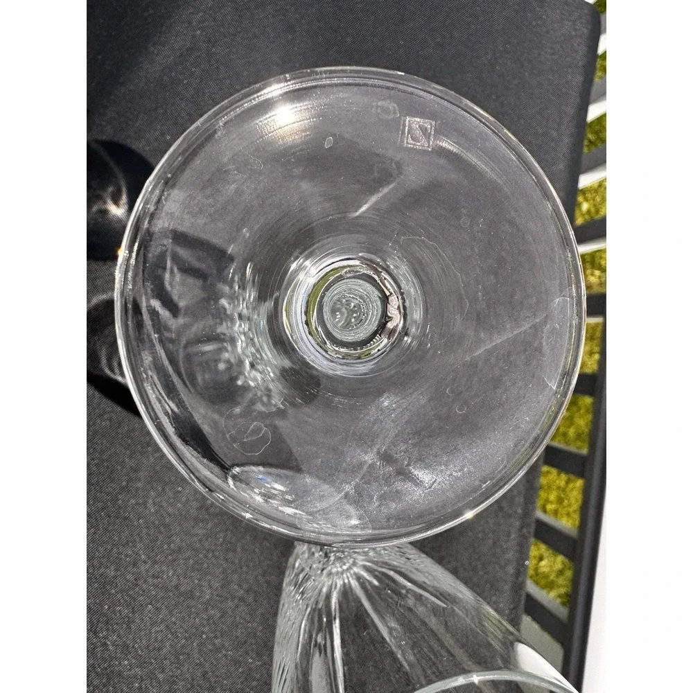 Champagne Glass Crystal Schott-Zwiesel Fluted Ceremony  2 piece set EUC!!!! VTG